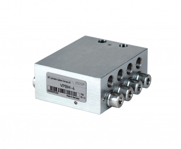 Progressivverteiler VPBM-5 mit 10 Schmieranschlüssen