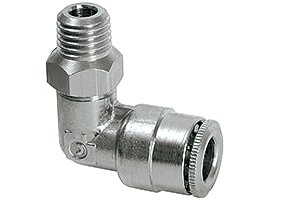 Schlauchanschluss M8x1a steckbar 90° drehbar - 6 mm